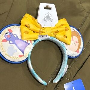 Disney Minnie Ear Headband with Yellow Bow and Blue Trim